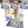 Car Trucks Diggers Cartoon Pattern 3d Digital Printed Bed Set With Polyester Cotton For Kids Bedroom Decor