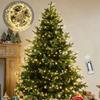 LED Cluster String Lights with Remote Control, 8 Lighting Modes, Green Wire for Christmas Tree and Indoor Holiday Decor
