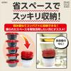 Prime Pack Staff Excellent Rice Storage Containers, 5-Piece Set, Microwave-Safe, Freezer Storage Containers, Standard Size (1 Rice Bowl), PPS-6202