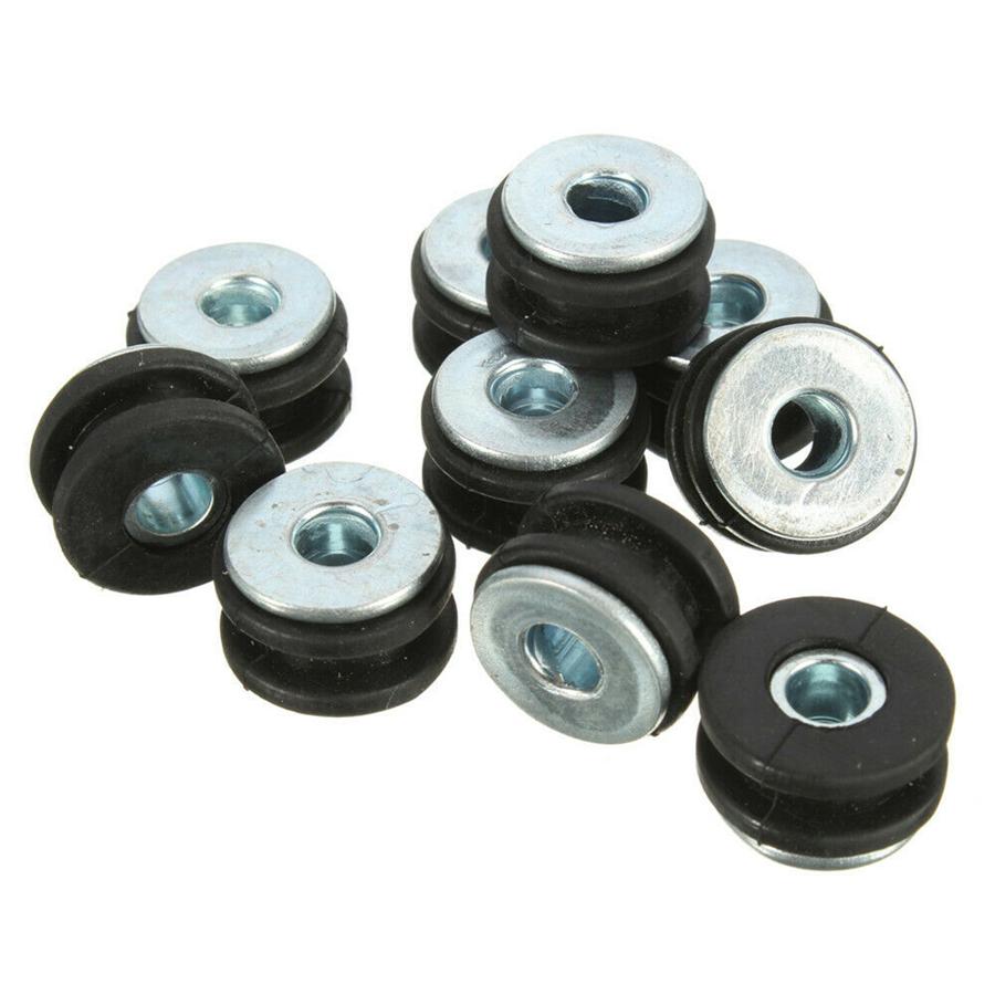30PCS Motorcycle Rubber Grommets Bolt For Honda Yamaha Suzuki Kawasaki Fairing