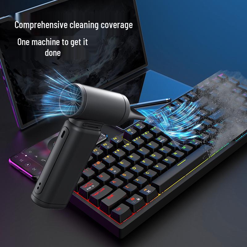 Handheld Turbo Fan: Brushless Motor, Portable USB, Ideal for Outdoor Camping