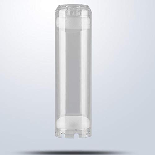 NTCPEFY 10-inch Reusable Empty Clear Cartridge Water Filter Housing with Various Media Refills