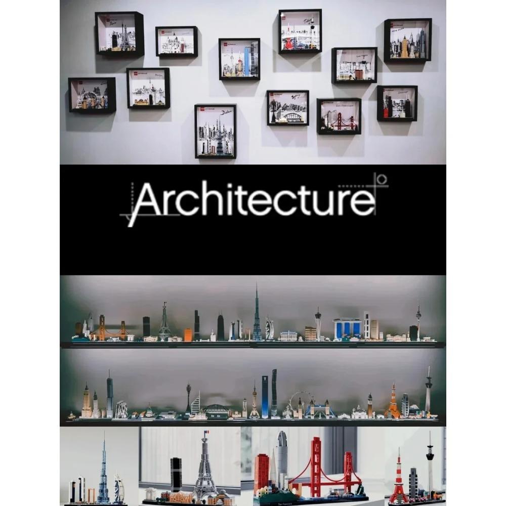 LEGP 2016-2022 Architecture Skylines Collectible Series Of Building Blocks Kit, Collectible Architecture Model Set For Adults