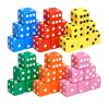 Casinos Theme Party Dices 19Mm Number Marker Set, 36 Acrylic Assorted Counters Large Opaque Dices Bulk for Board Game Birthday Theme Party Supply