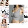 Seamless Plus Size Padded Sports Bra With Breathable Elastic And U Back Design