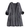 Womens Ladies  Artificial Wool Coat Zipper Jacket Winter  Outerwear