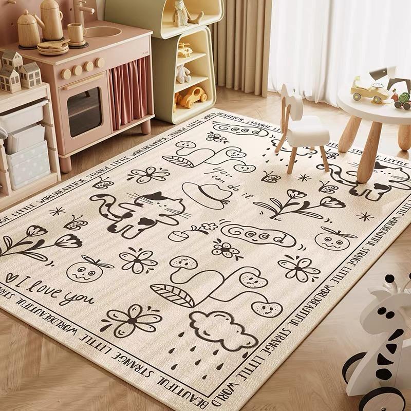 Patterned carpet for living room, crawling mat for bedroom, reading area in the bedroom, home decoration