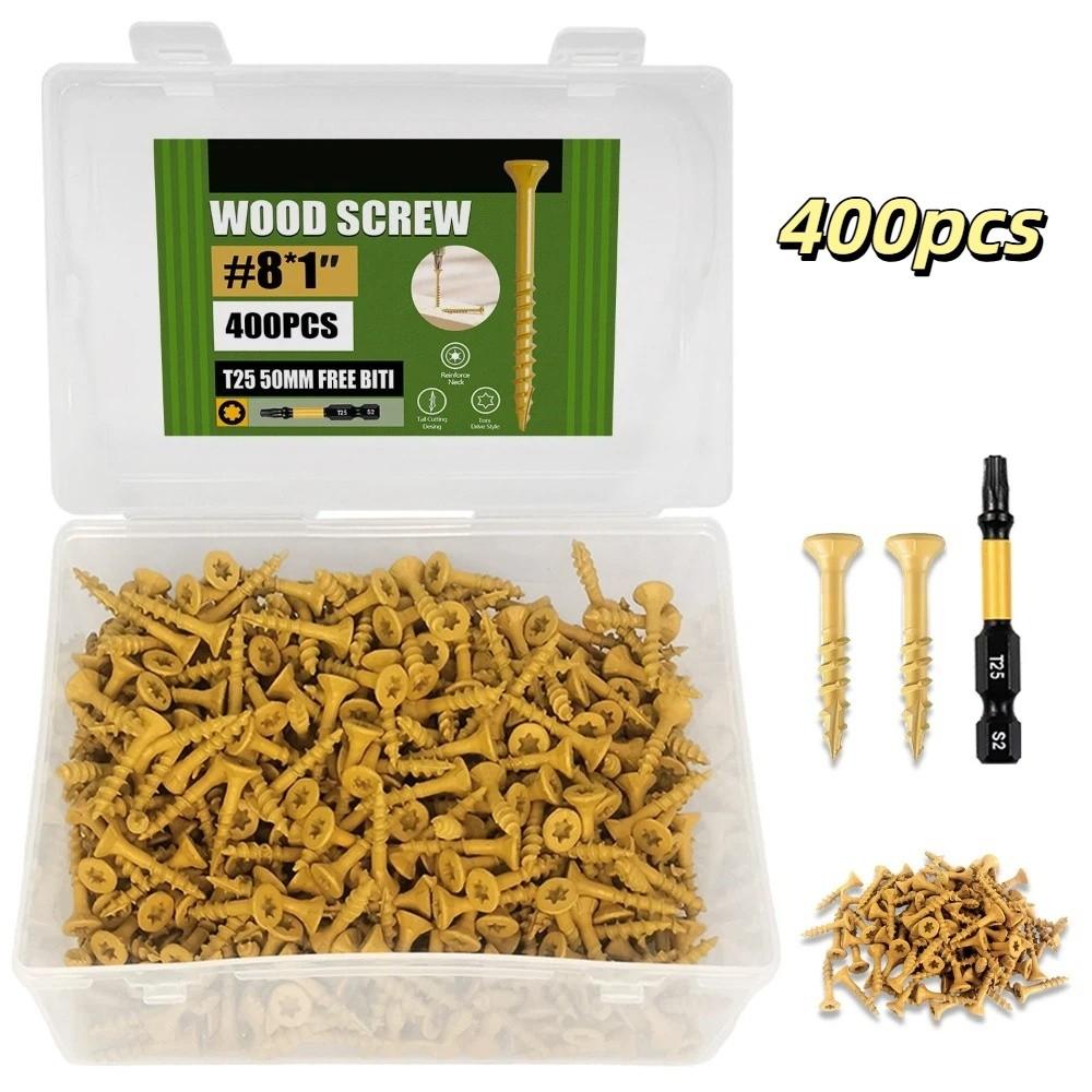 T 25 Star Drive Deck Screws Epoxy Coated Flooring Nails Self-Drilling Wood Screws  Deck Building