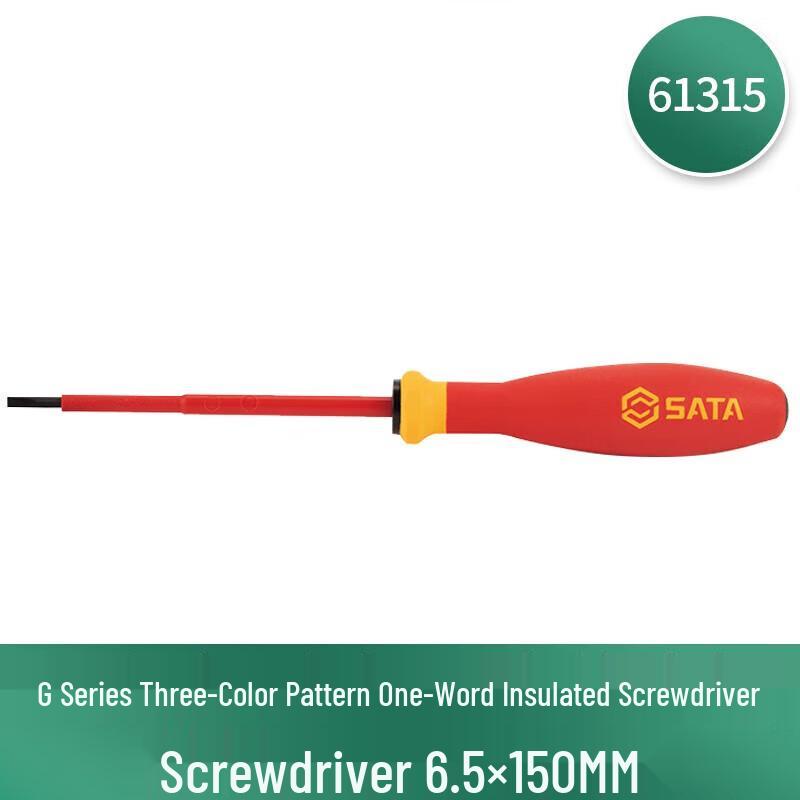 SATA G Series VDE Insulated Flathead Screwdriver