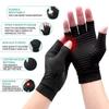 Copper Compression Arthritis Gloves Best Copper Infused Fingerless Gloves Healing for Arthritis Pain Relief Carpal Tunnel Aches