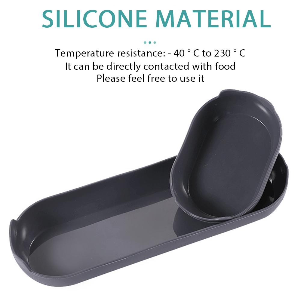 Nonstick Silicone Hot Dog Bun Mold Loaf Baking Tray Reusable Bread Pan Heat Resistance Baguette Baking Mould Kitchen Accessories