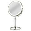 Pocket Rechargeable Magnifying LED Makeup Mirror with 360 Rotation and Adjustable Height