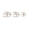 1Pc Stainless Steel Standard Ground Mouth Clip Caliber 14#19#24#29#34#45# Laboratory Clamp Heat Resisting Ground Clip Adapter