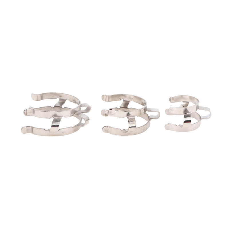 1Pc Stainless Steel Standard Ground Mouth Clip Caliber 14#19#24#29#34#45# Laboratory Clamp Heat Resisting Ground Clip Adapter