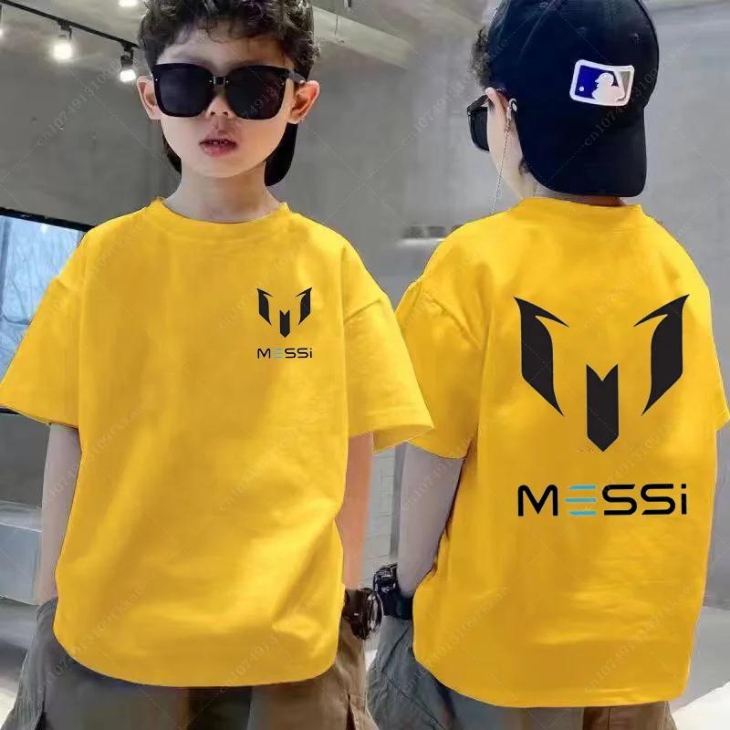 Printed children's clothing summer children's T-shirt boys and girls casual short sleeved fashionable black shirt sportswear top