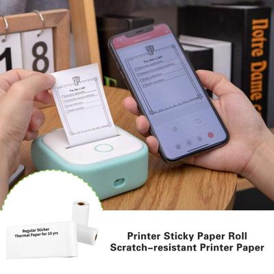 3 Teile/satz Mini Drucker Thermopapier Selbstklebende Wasserdichte Ölbeständige Kratzfeste Bedruckbare Tasche Mobile Drucker Klebrige Papierrolle für T20