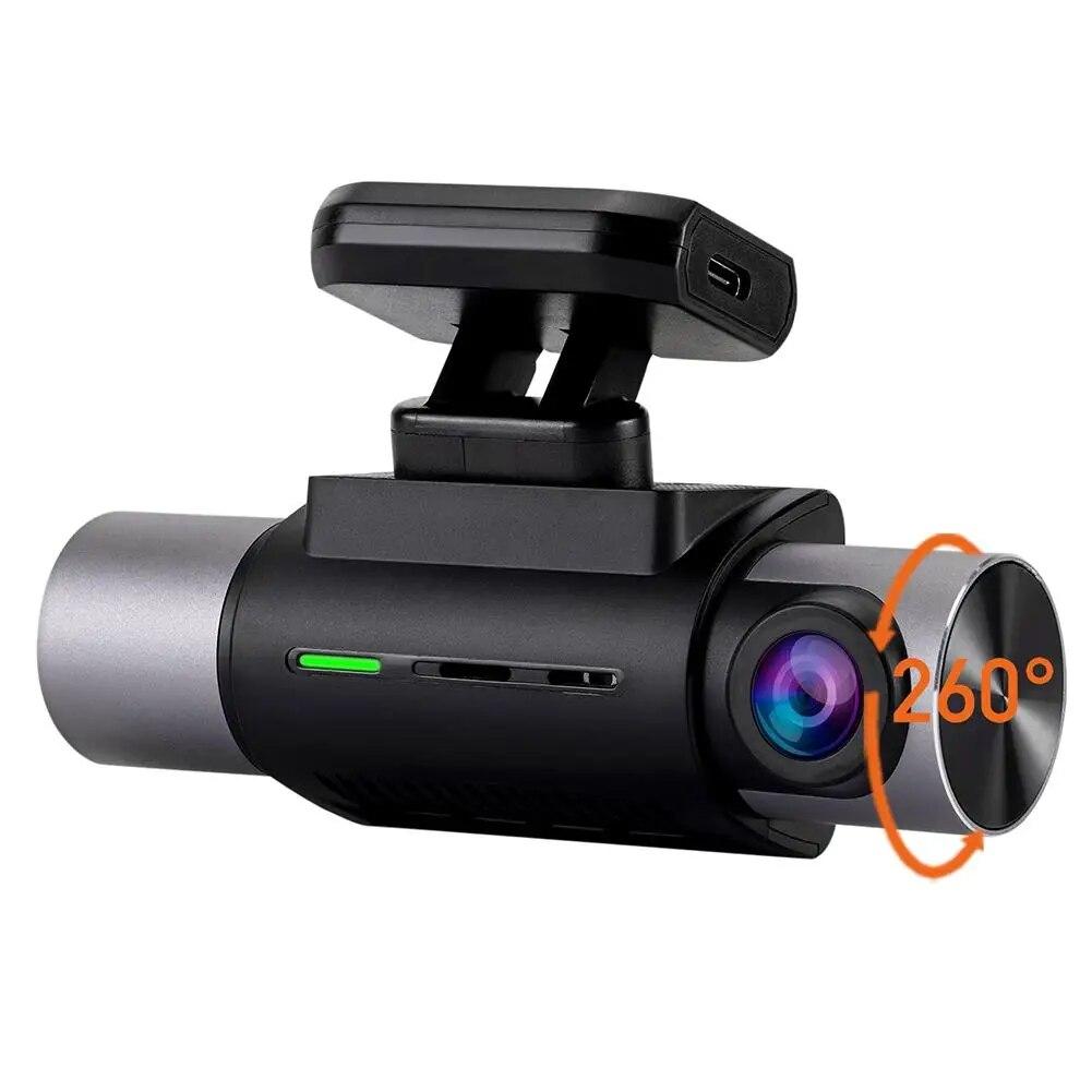2-inch Night Vision Driving Recorder Reversing 2-lens Dual-recording Magnetic Suction Bracket Built-in Gps Rear View Camera