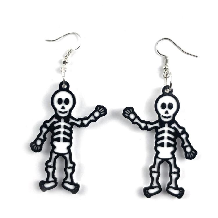 Human Skeleton Earrings Silicone Mold Crystal Epoxy Decorative Pendants Mold