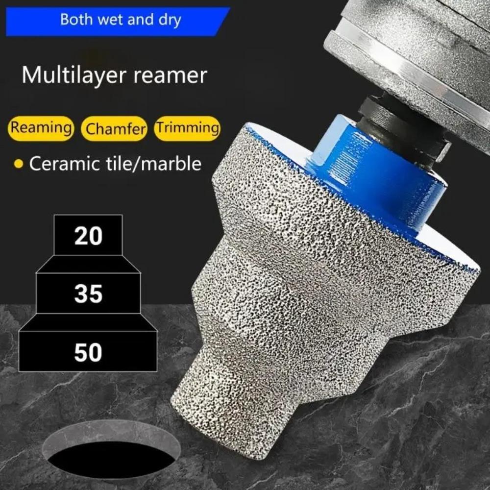 

Straight Flute Step Drill Bit Efficient Cutting Hole Opener Drilling Bit Woodworking