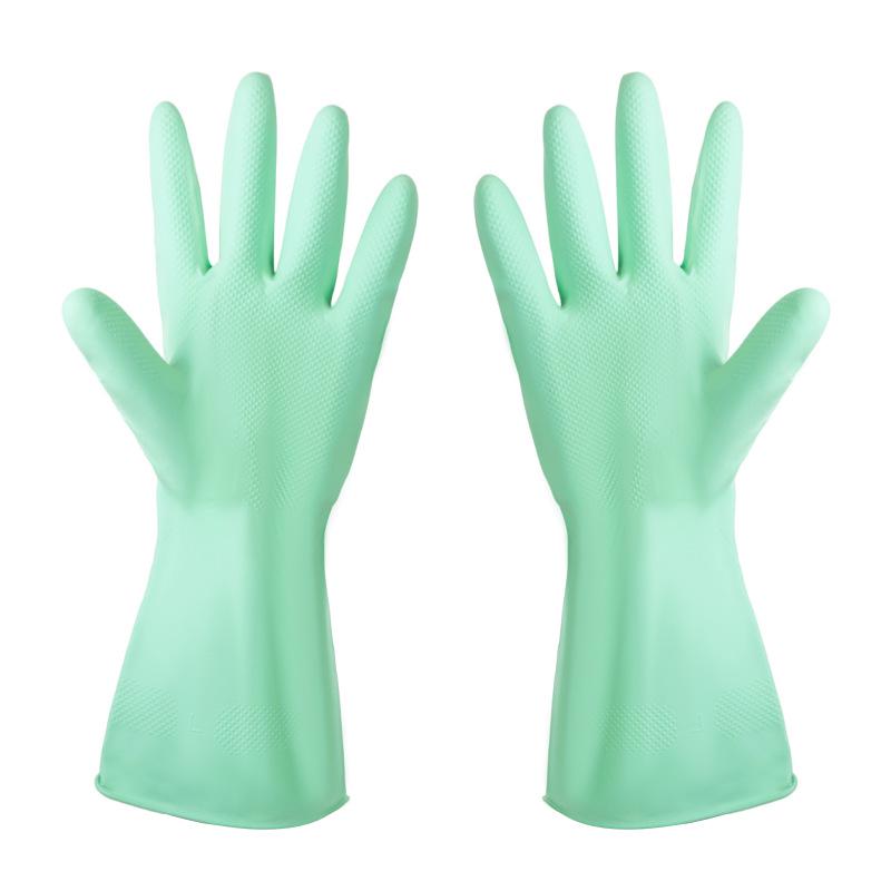 Thickened Nitrile Dishwashing & Cleaning Latex Gloves - Warm, Waterproof for Kitchen, Housework, & Laundry