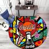 Christmas Gift Halloween Theme Bear Truck Coca Cola Round Carpet Soft Home Decoration Corridor Table and Chair Anti Slip Outdoor Floor Mat Carpet H14