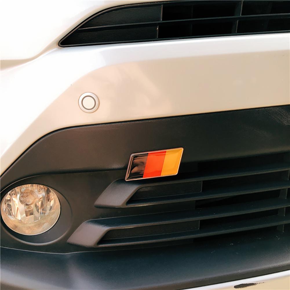 Universal Car Sticker German Flag Emblem Badge Emblem Deutsch Bumper Front Grille Auto Decal For Scirocco GOLF 7 Golf