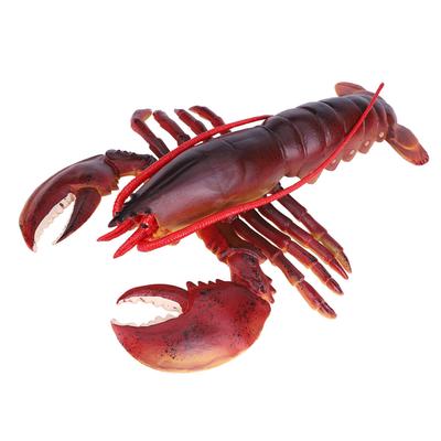 Simulare Homar Plastic Moale Decor Recuzită Restaurant Fructe de Mare Jucărie pentru Copii (Culoare închisă #1)
