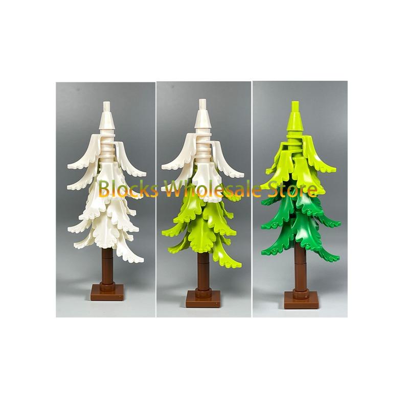 MOC Christmas Gift Present Assembly Toy Small Particle Building Block Set Christmas Tree Fir Tree Scene Desktop Ornament