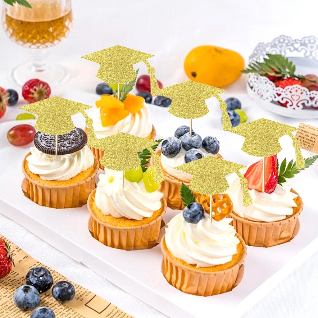 Graduation Season School Classroom Party Cake Plug Decoration Graduation Masters Cap Baking Cake Plug