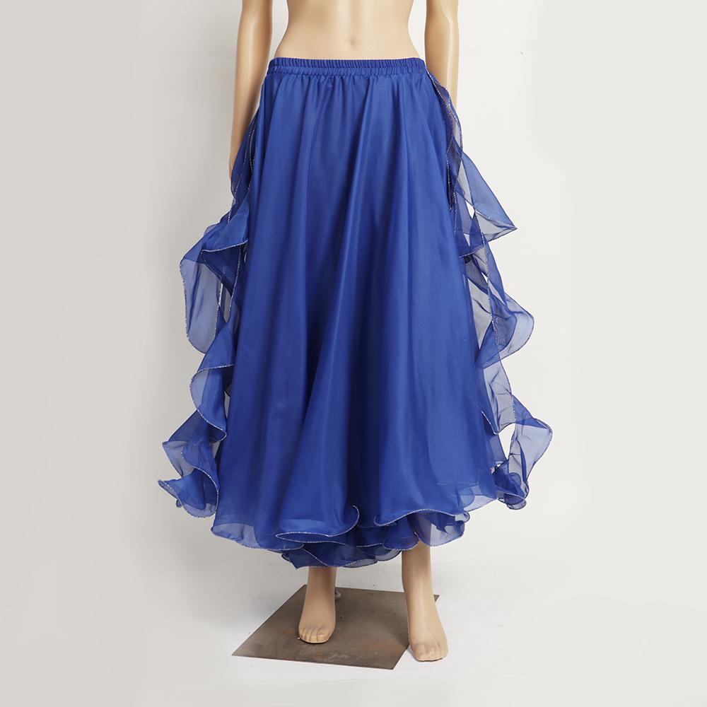Women Shining Sequins Dancing Skirt Spanish Skirt Belly Dance Skirt Show Costumes