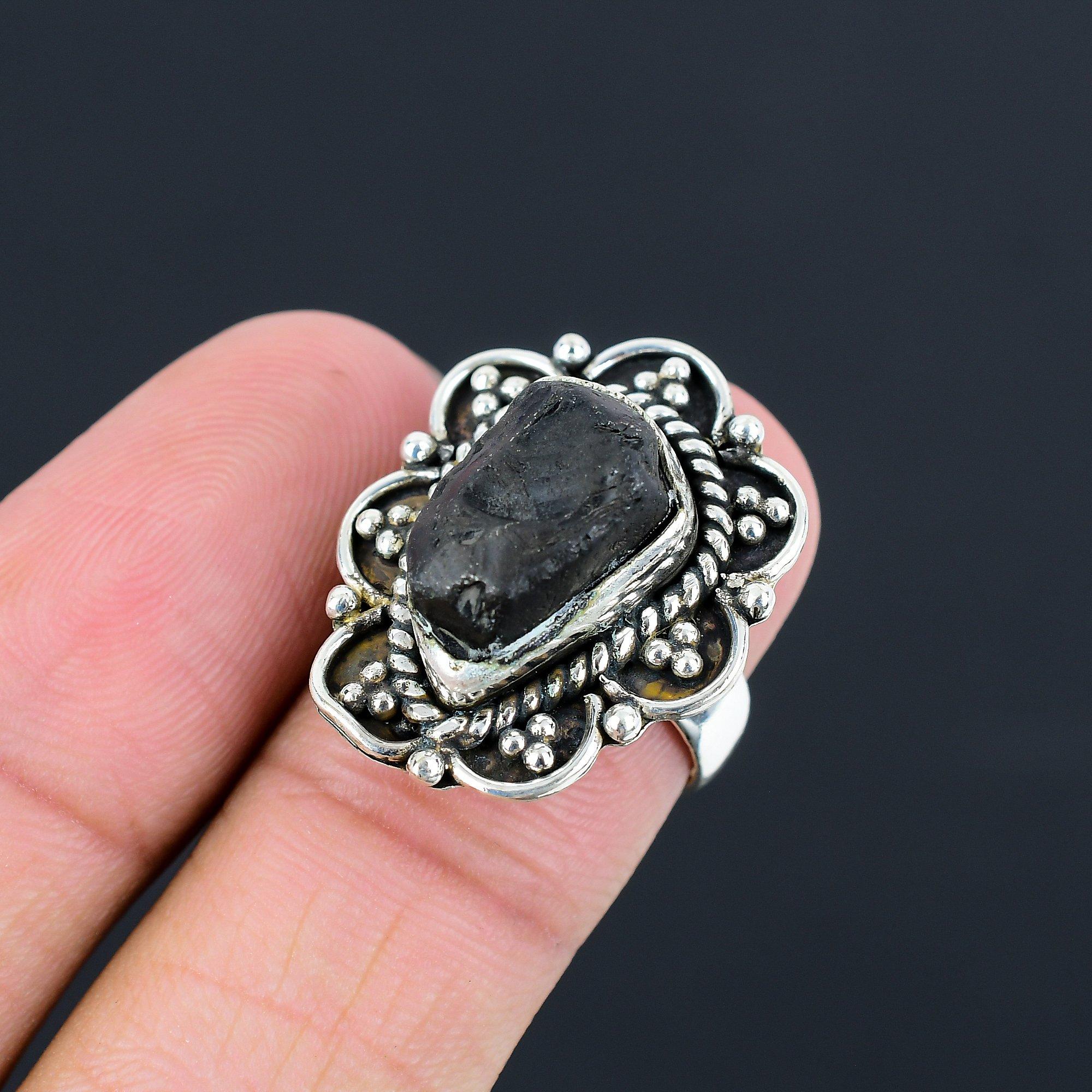 Sisters Day Sale 925 Silver Vasonite Gemstone Promise Elegant Mother Ring Size 7 7