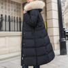 Women's Winter Long Coat Slim Fit Belt Jacket Fashionable Women's Winter Coat Winter Jacket Clothes Snow Wear Hooded Coat