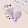 5/10/20Pcs Mini Cartoon Handheld Mirrors Straight Hole Beads Diy Jewelry Garment Pendant Accessory Dollhouse Decor