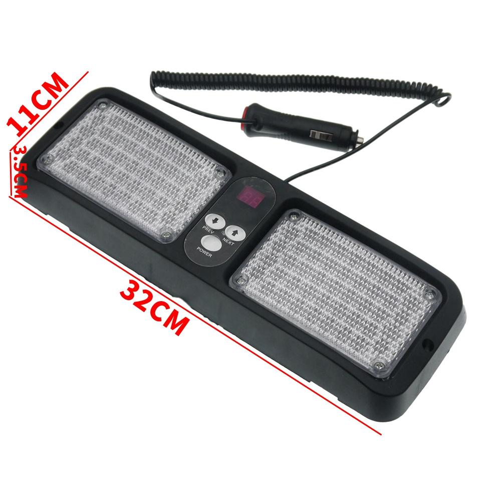 Car Truck 86 LED Windshield Emergency Warning Flashing Lamp 12V 12 Modes