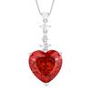 Autumn And Winter Jewelry Dry Rose Retro Big Heart Pendant Necklace Main Stone 20 * 20