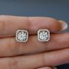 Luxury 0.5/1CT Moissanite Earring 925 Sterling Sliver  Earring for Women Wedding Engagement Fine Jewelry