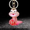 Fortune Rhinestone Snake Keychain Exquisite Zodiac Snake Year Key Ring  Year of Chinese