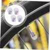 Anneome 4 Pcs Light Up Tire Pneumatic Caps Dust Caps Car Truck Motorcycle Skull Design