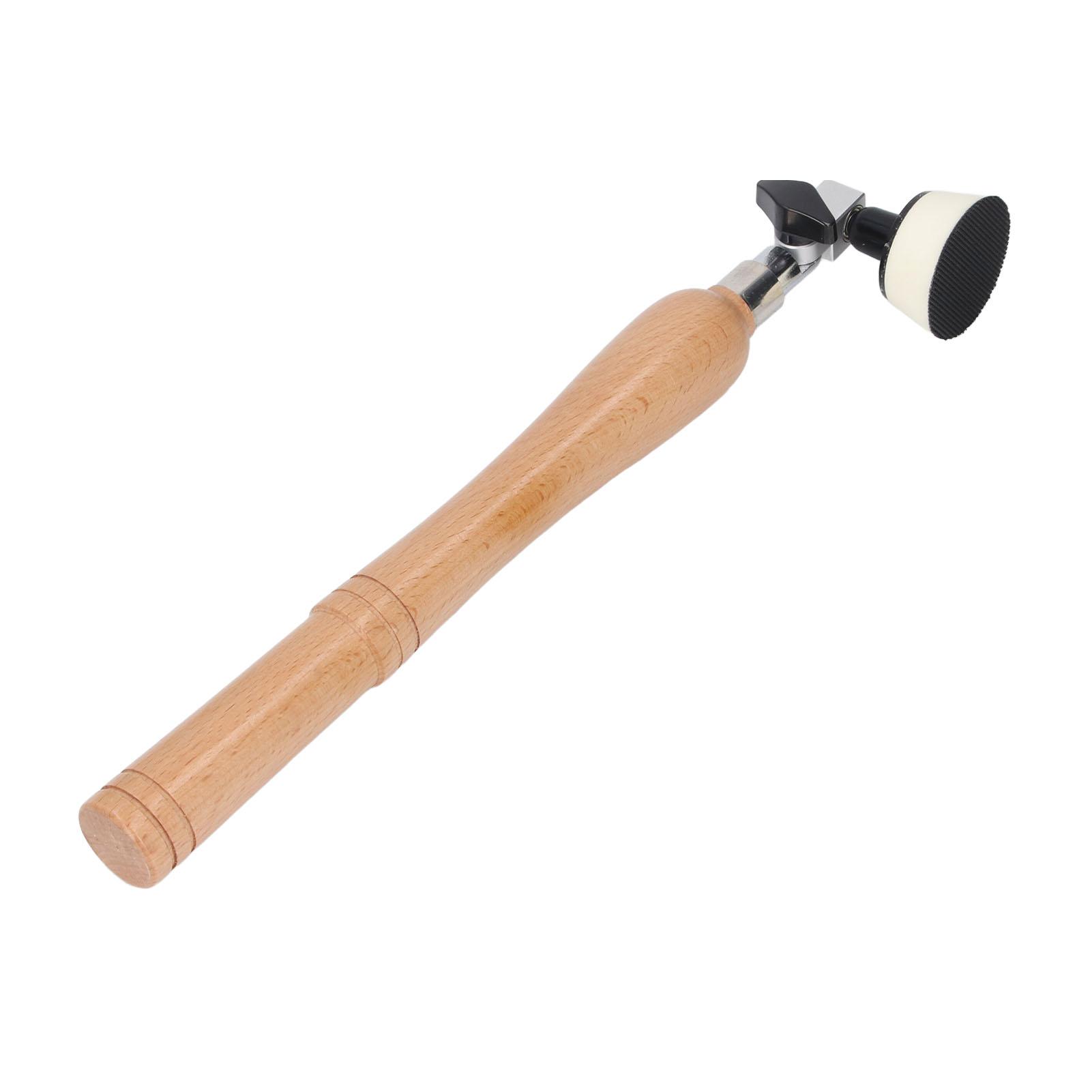 

Hand Held Bowl Sander Kit Wooden Handle Bowl Sander Kit with 1in 2in Pads 50pcs Sanding Discs