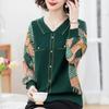 Mom Spring Autumn New Long Sleeved T-shirt Women Fashion Mesh Sleeved Chiffon Shirt Ice Silk Thin Bottoming Shirt XL-5XL