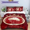 Olympiacos F.C Set Biancheria da Letto 3 Pezzi Copripiumino Chiusura Include 1 Copripiumino & 2 Federe per Tutte le Stagioni Camera da Letto Casa Arredo Stanza del Dormitorio