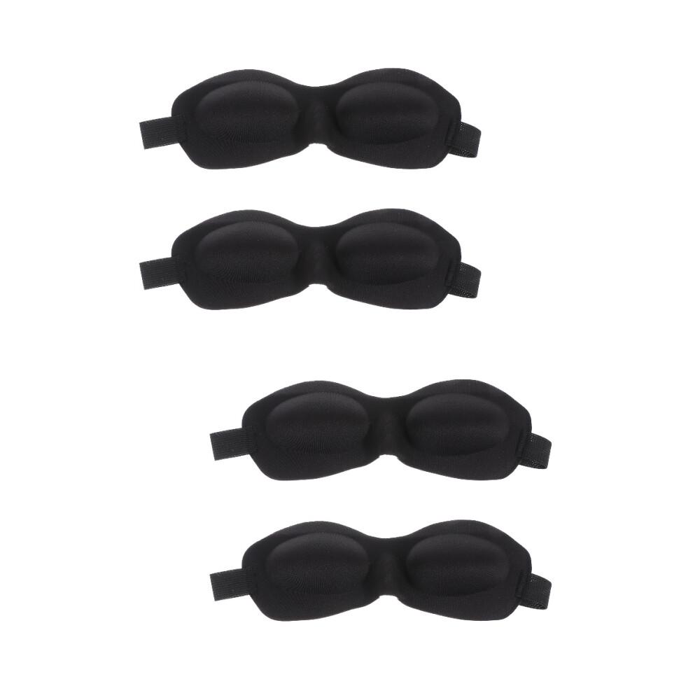 4Stk Schlafmaske Verdunkelnd Elastisch Komfortabel Für Schlaf