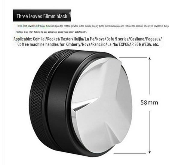 Tamper reglabil din oțel inoxidabil pentru pudră de cafea pentru Macaron, Stil Italian, Mărimi 49/51/53/54/58mm