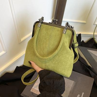 Vintage einfache Handtasche Damen Umhängetasche