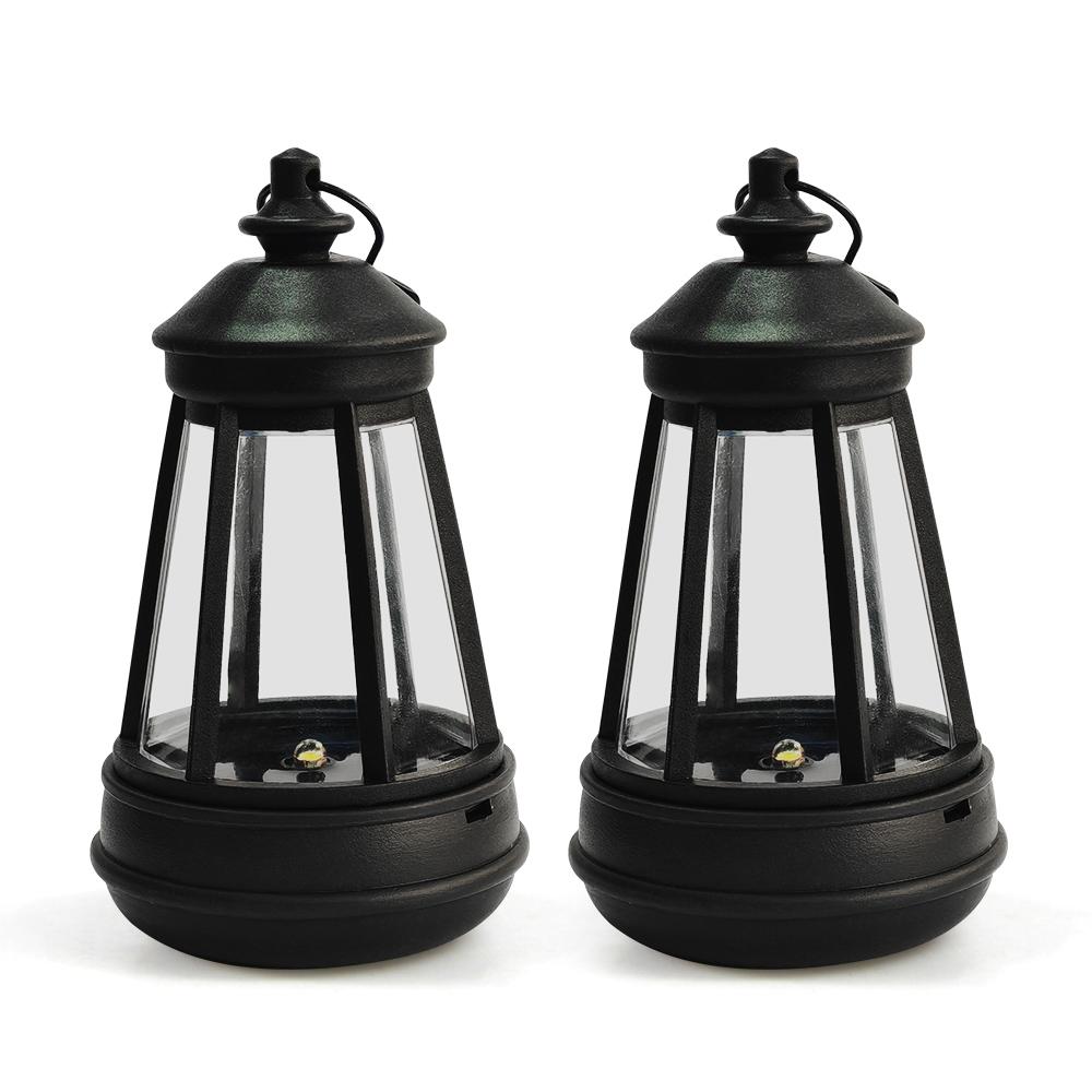 Retro Kerosinlampe Wasserdichte Solarkerzenlaterne LED Landschaft Hof Hängelichter Außen Garten Dekoration