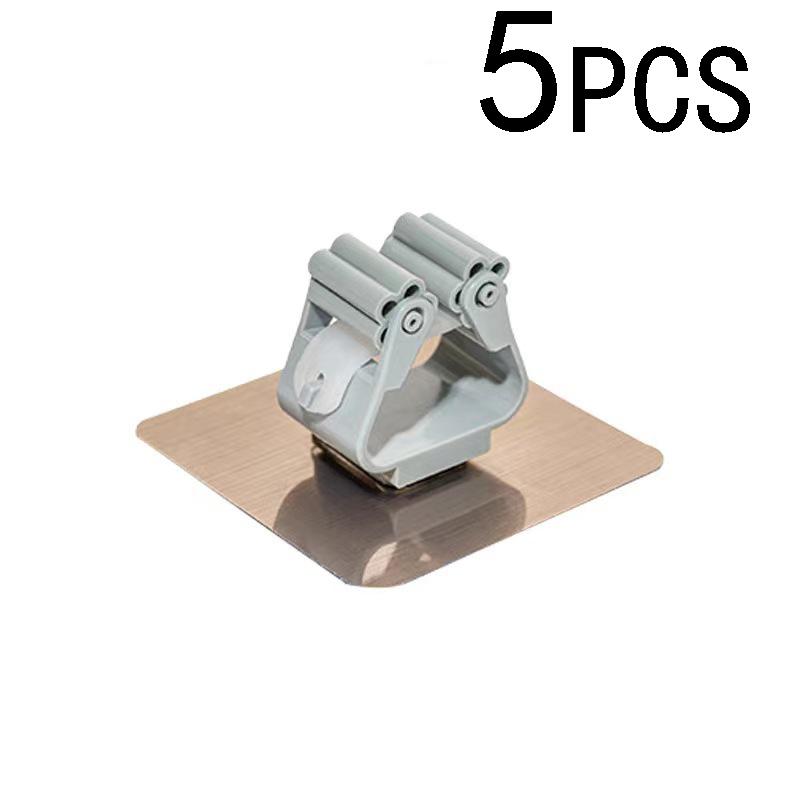 1-10pcs Adhesive Multi-Purpose Hooks Wall Mounted Mop Organizer Holder RackBrush Broom Hanger Hook Kitchen Bathroom Strong Hooks