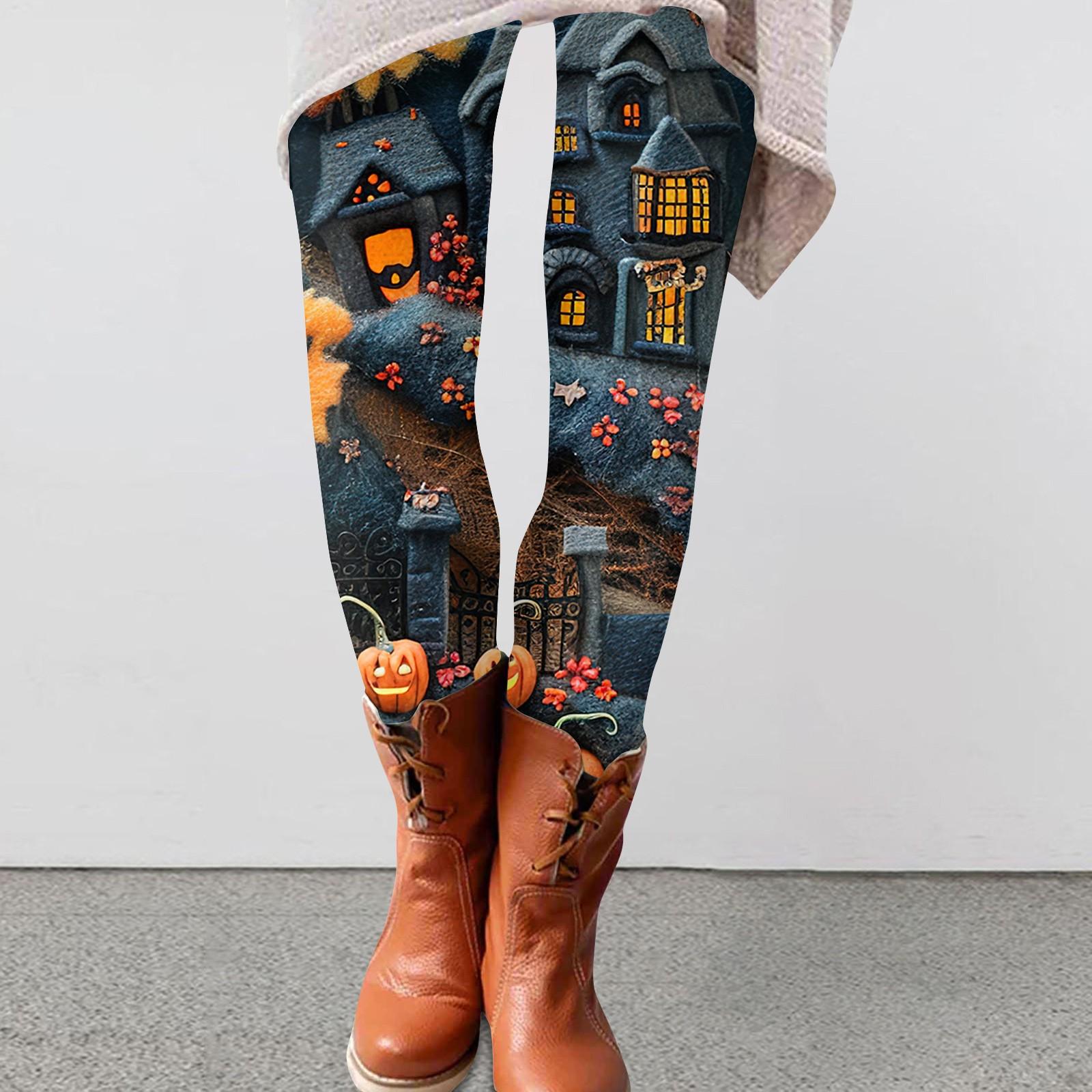 

Женские брюки с принтом, эластичные мягкие леггинсы, повседневные домашние пижамные брюки XL оранжевый