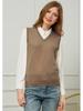 Hengyuanxiang Women's Wool Knit Pullover Sweater Vest