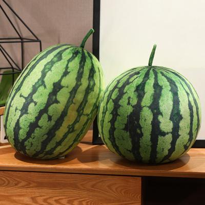 Wassermelonen-Plüschtier, gefülltes Obstkissen, weiches Wassermelonen-Wurfkissen, Raumdekoration, kreatives Geschenk für Kinder