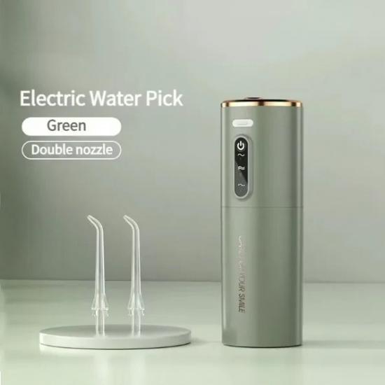

1 шт. портативный USB перезаряжаемый ирригатор для полости рта с водяной нитью 280 мл электрическое устройство для чистки зубов 3 режима водонепроницаемый ирригатор зелёный
